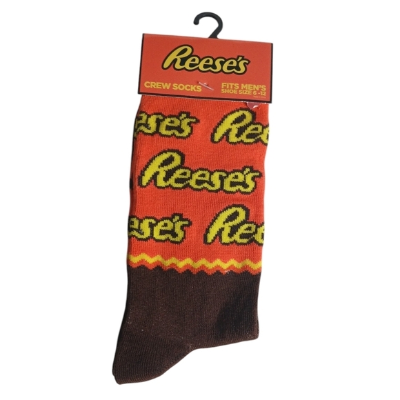 Bundle of 2 Crazy Socks Unisex Peanut Butter Reese's Officially Licensed New Tag - Picture 3 of 7